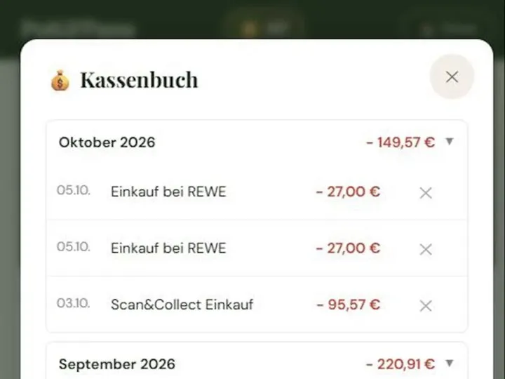 Wo is dat Geld nur hin? Das Kassenbuch in Pott&Pann